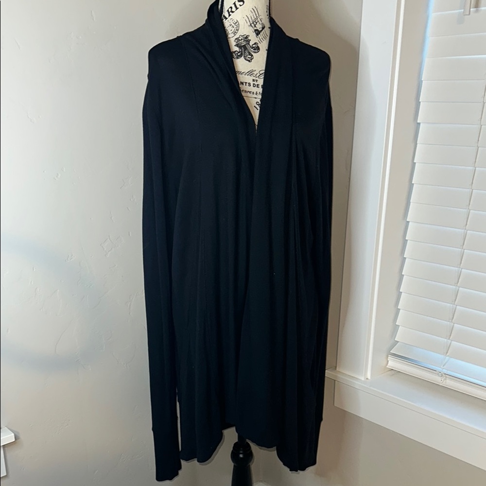 Athleta Black Cardigan Duster